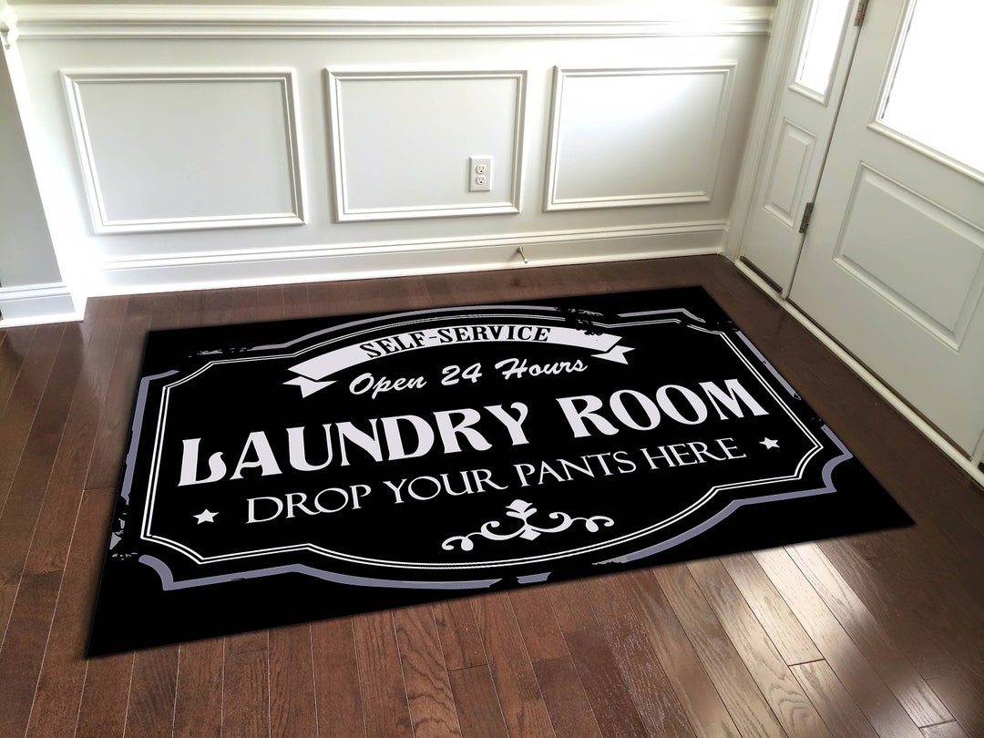 Laundry Rug, Laundry Room Rug, Gift for Laundry Room, Laundry Room Rug ...