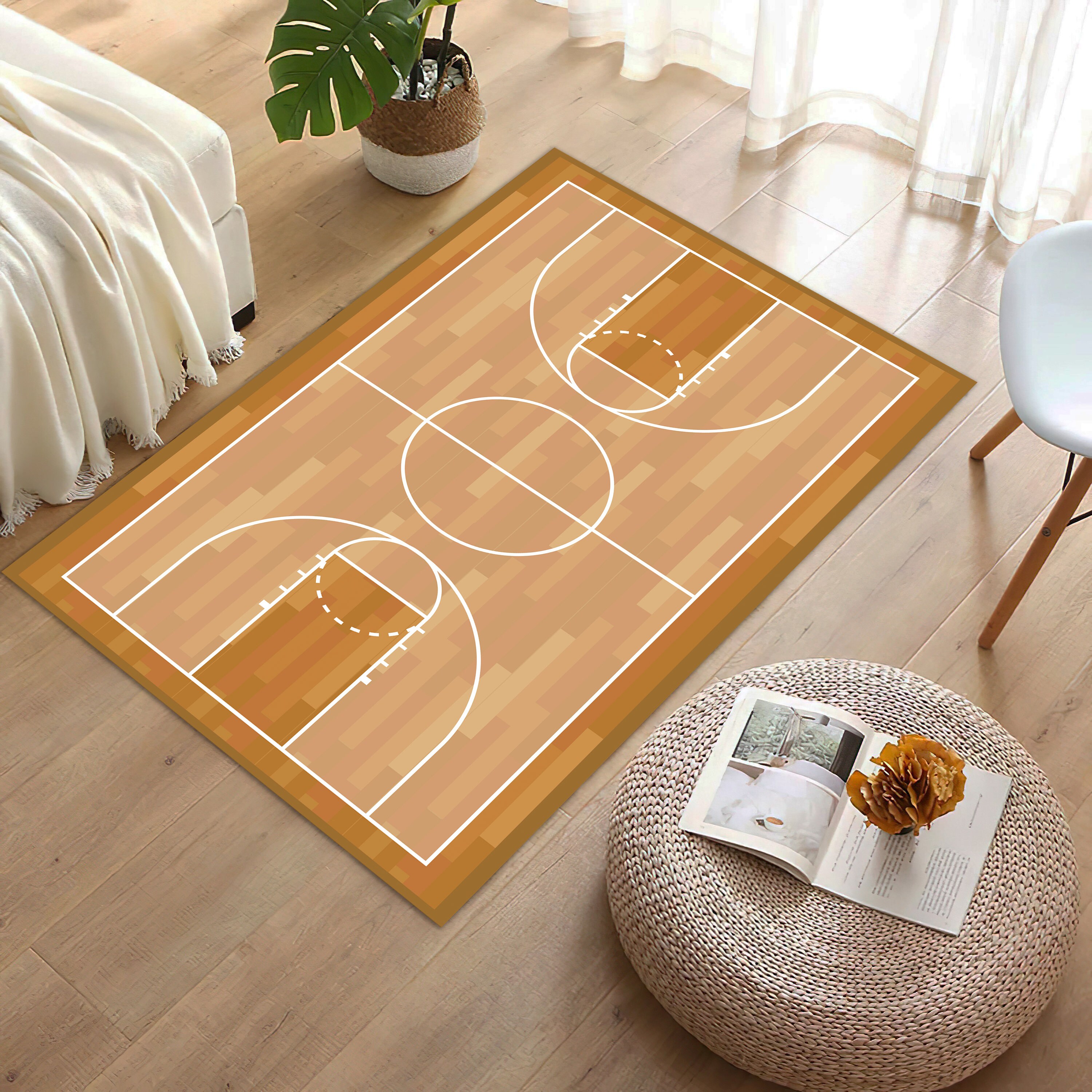 Basketball Court Rug Basketball Rug Sport Rug Area Rug Etsy
