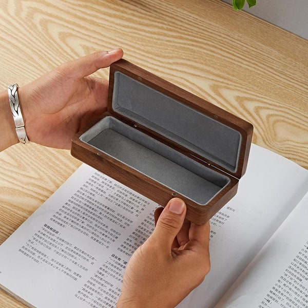 Wood Glasses Case Etsy