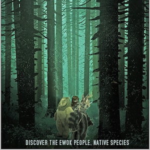 Star Wars &#39;Endor, Forest Moon&#39; Travel Poster/Print