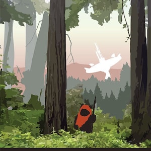 Star Wars Endor Travel Poster/Print