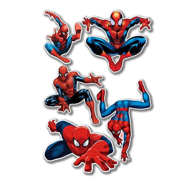 Assorted Marvel Spiderman Cartoon Character Vinyl Sticker