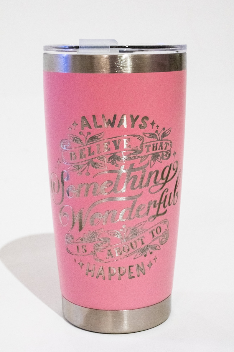 Personalised, Laser Etched, Stainless Steel Hot Beverage 500ml Tumbler