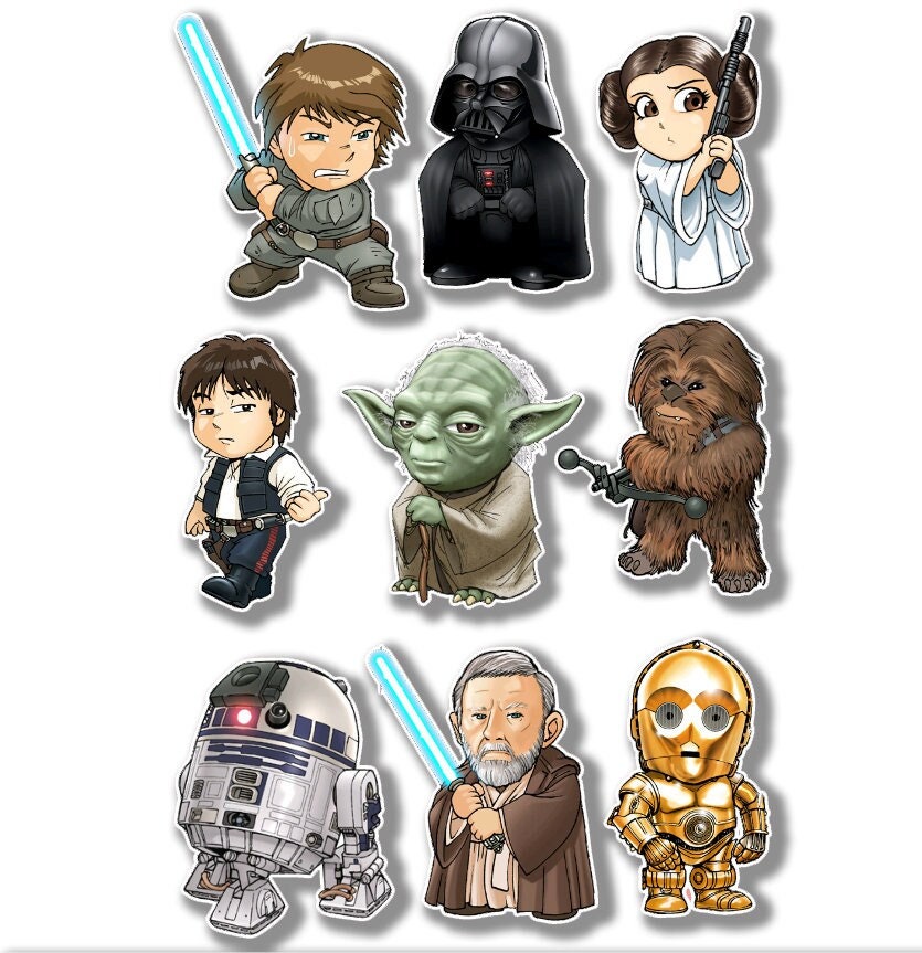 200 Pezzi Adesivi Di Star Wars, Adesivi Anime, Adesivi In Vinile (K9L - Foto 2