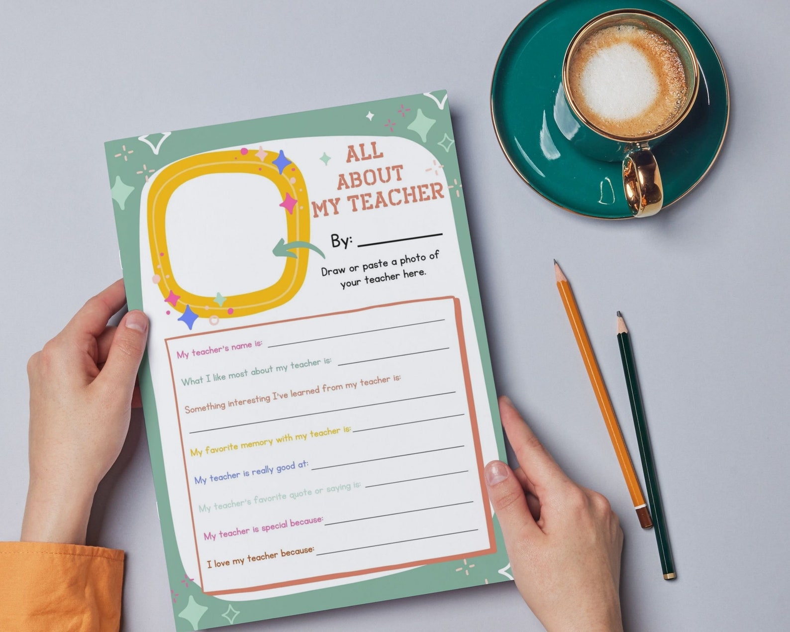 Teacher Appreciation Week Printable, All About My Teacher Survey, My ...