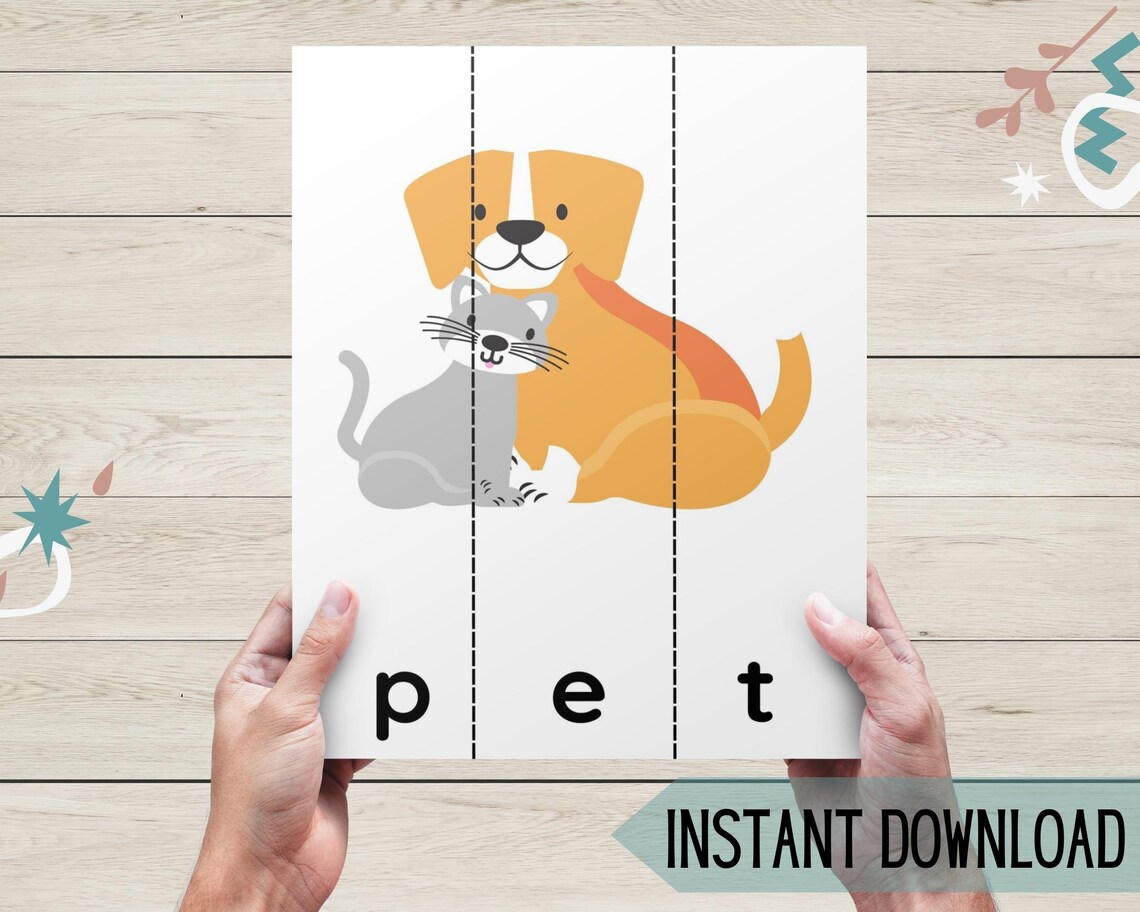 CVC Words Cards Printable, Phonics CVC Words Families, CVC Words ...