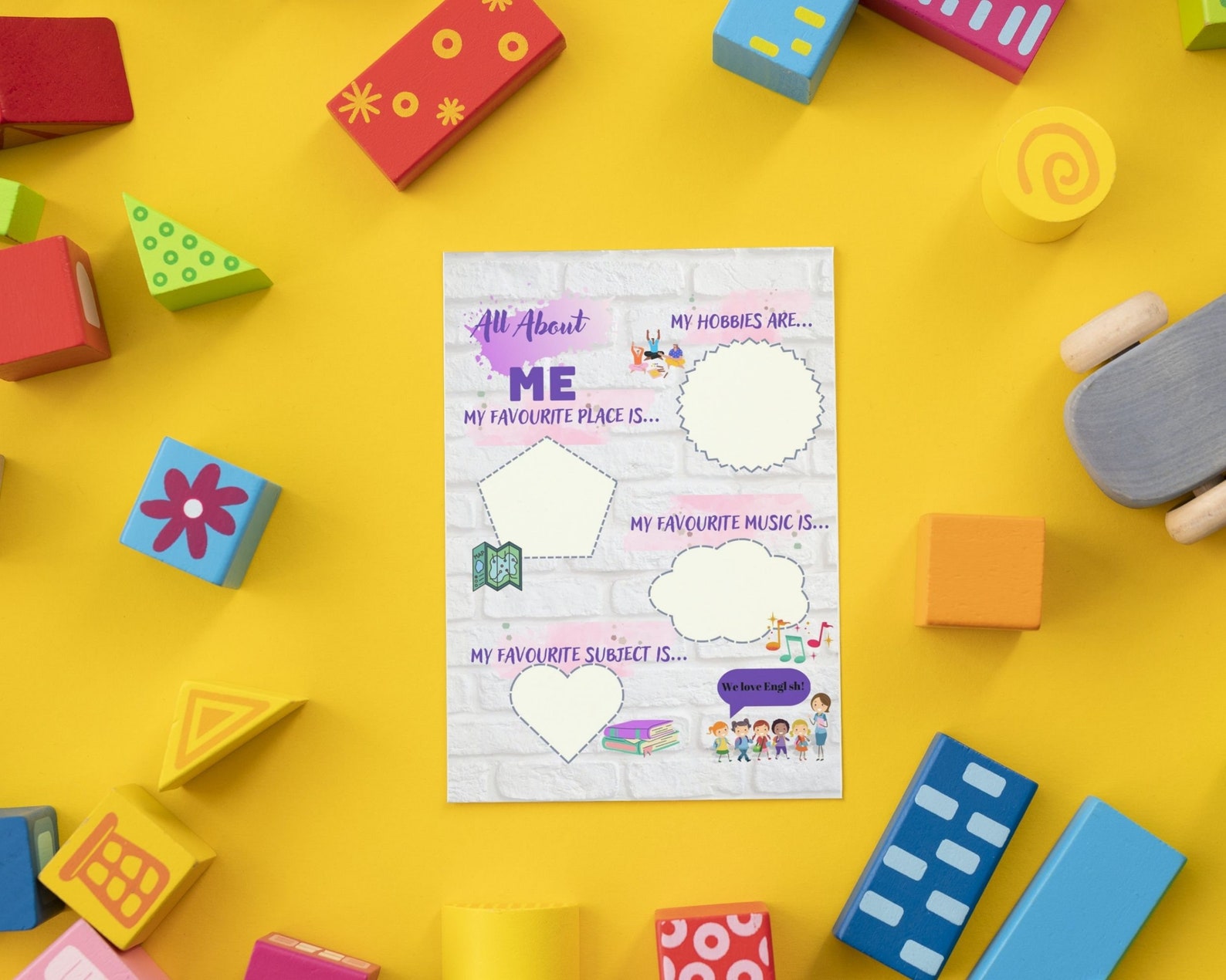 All about me printable for kids all about me activity sheets first