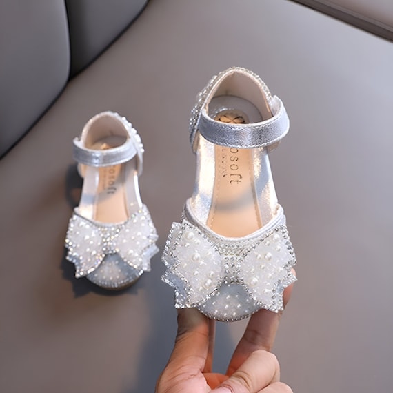 Zapatos Para Niños Perla Diamantes De Imitación Brillante Princesa De Bebé  Niñas Fiesta Y Boda