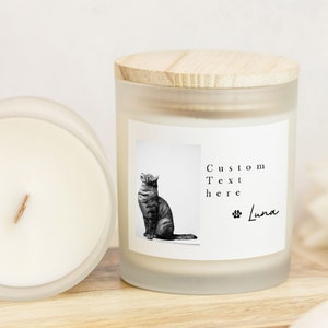 Pet Memorial Candle, Custom Pet Memorial, Loss Of Cat, Pet Memorial Gift, Loss of Dog, Pet Remembrance Gift, Pet Sympathy For Fur Parents