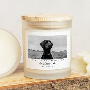 Pet Memorial Candle, Custom Pet Memorial, Loss Of Dog, Pet Memorial Gift, Loss of Dog, Pet Remembrance Gift, Pet Sympathy For Fur Parents