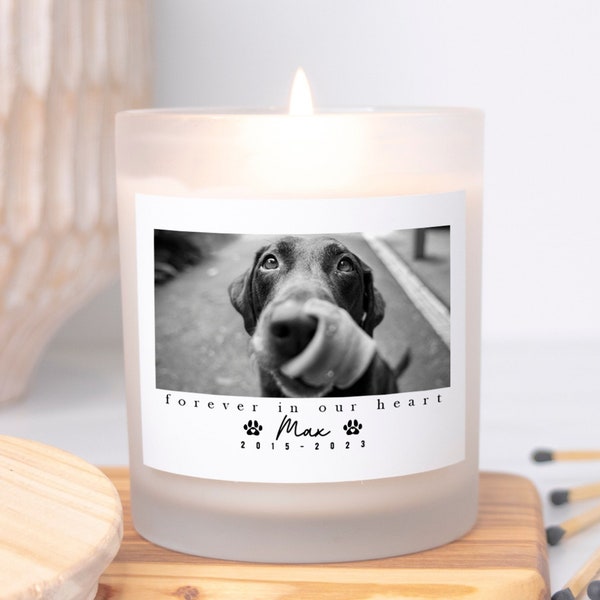 Pet Memorial Candle, Custom Pet Memorial, Loss Of Cat, Pet Memorial Gift, Loss of Dog, Pet Remembrance Gift, Pet Sympathy For Fur Parents