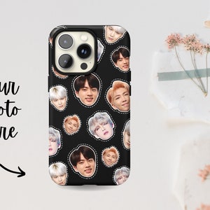 Coque personnalisée à motif visage, coque de téléphone personnalisée visages, coque de téléphone photo personnalisée pour bébé, coque d'iPhone photo visage, coque personnalisée couple