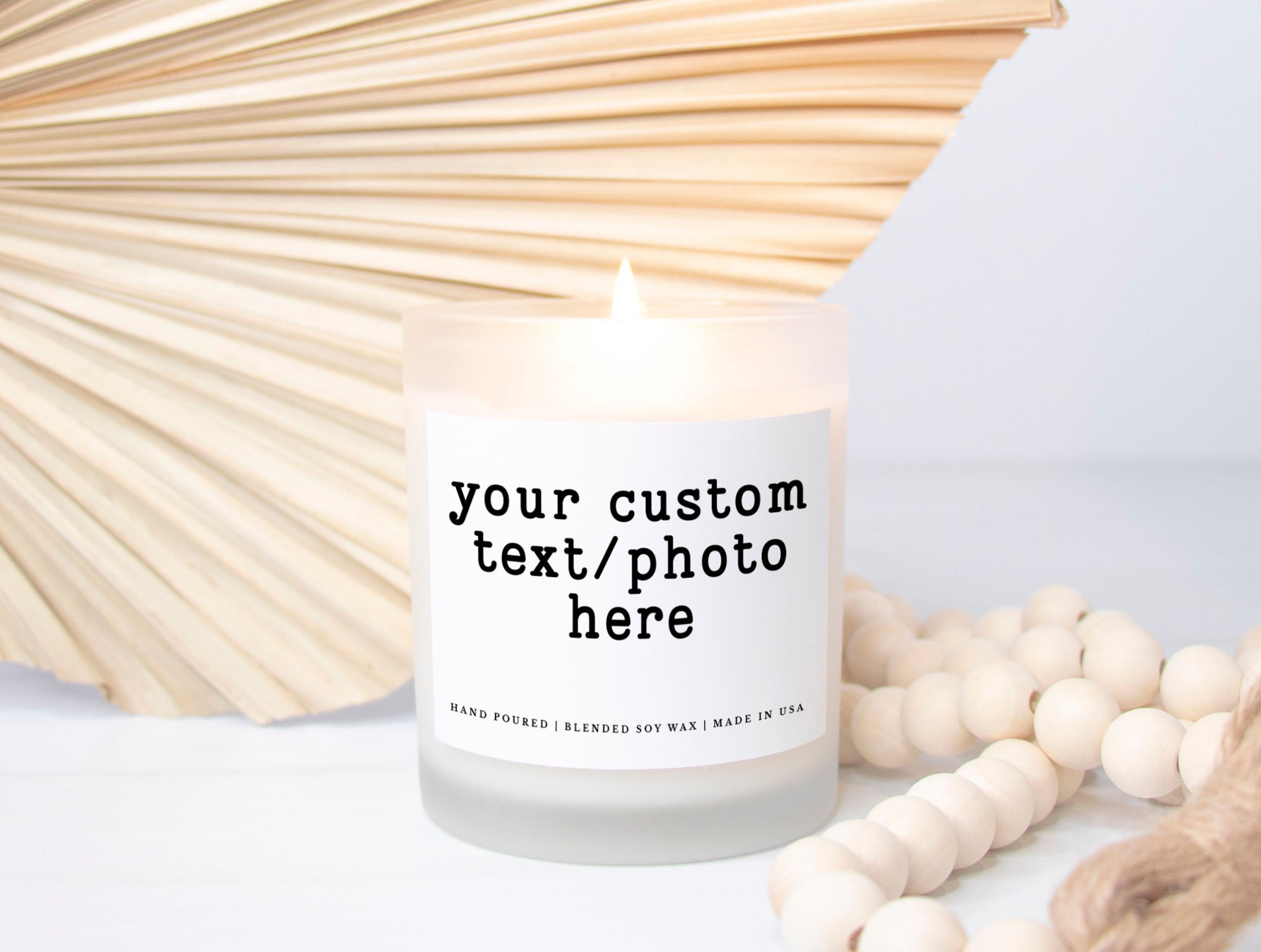 Personalized Candle, Blank Candle, Private Label Candle, Custom