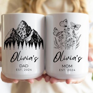 New Daddy and New Mommy Coffee Mug, Gift for New Parents, Parent to Be Coffee Mugs, Soon to Be Parents, New Dad, First Time Mom Mug Gifts