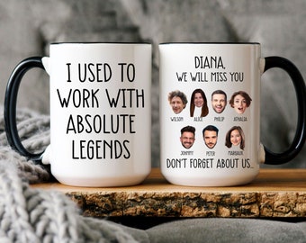 Coworker Retirement Mug, Retired Coworker Gifts, I Used To Work With Legends, Mug For Retirement, Colleague Leaving Gift, Leaving Job Gift