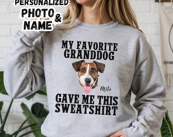 Sudadera divertida de abuela perruna: regalo con foto personalizado para dueños de mascotas