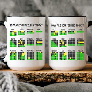 Funny Sarcastic Coffee Mug, Funny Wordle Mug For Friends Birthday Gift, Wordle Lover Mug, Word Game, Funny Gift, Wordle Gift For Men & Women