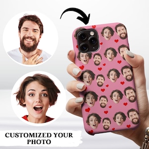 Custom Photo Face Phone Case: Personalized Couple or Family Gift