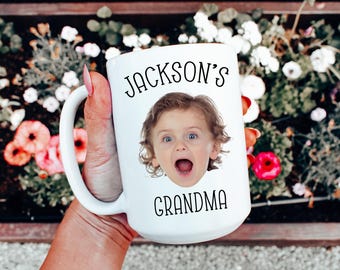 Gepersonaliseerde babyfotomok: verjaardagscadeau oma
