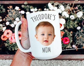 Individuelle Baby Gesicht Fototasse - Personalisiertes Mutter Geschenk