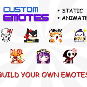 Custom Twitch Emotes, Design and Animation