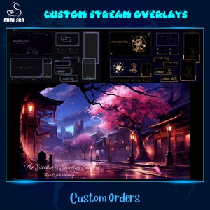 Custom Twitch Stream Overlays, Design and Animation