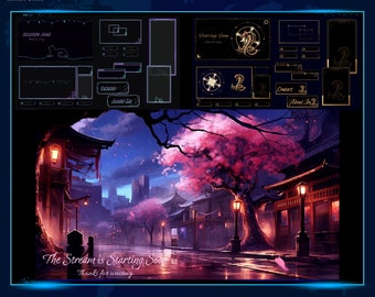 Custom Twitch Stream Overlays, Design and Animation