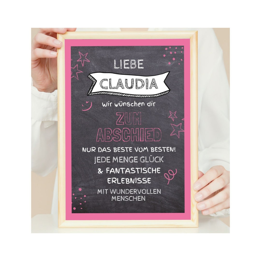 Abschiedsgeschenk Kollegin Kollege Last Minute Etsy.de