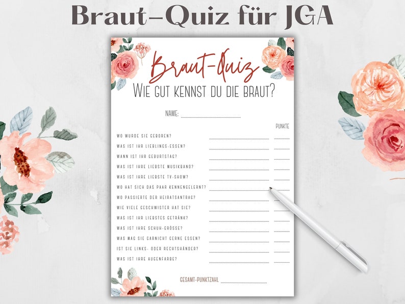 Wie Gut Kennst Du Türkisch Für Anfänger Braut-quiz Wie Gut Kennst Du Die Braut Jga-spiel Aktivität - Etsy