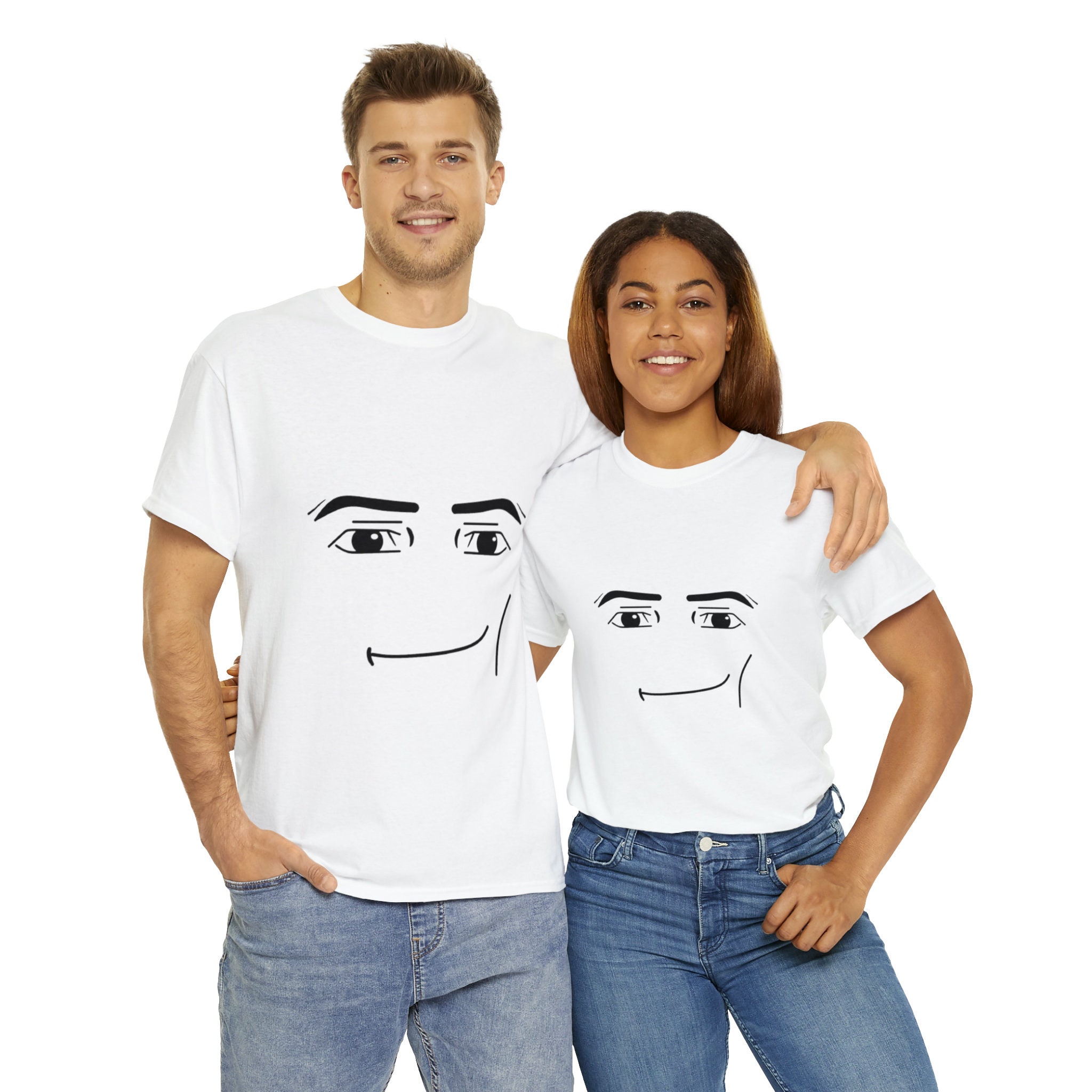 roblox man face Active T-Shirt for Sale by DOPANDA .