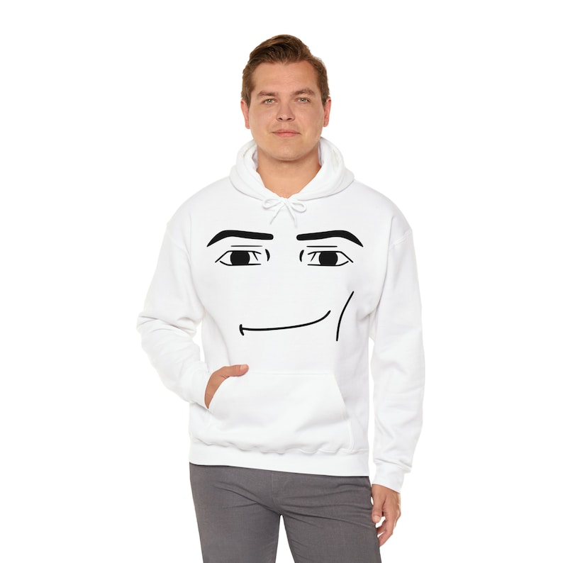 Roblox Man Face Meme Hooded Sweatshirt - Etsy Denmark