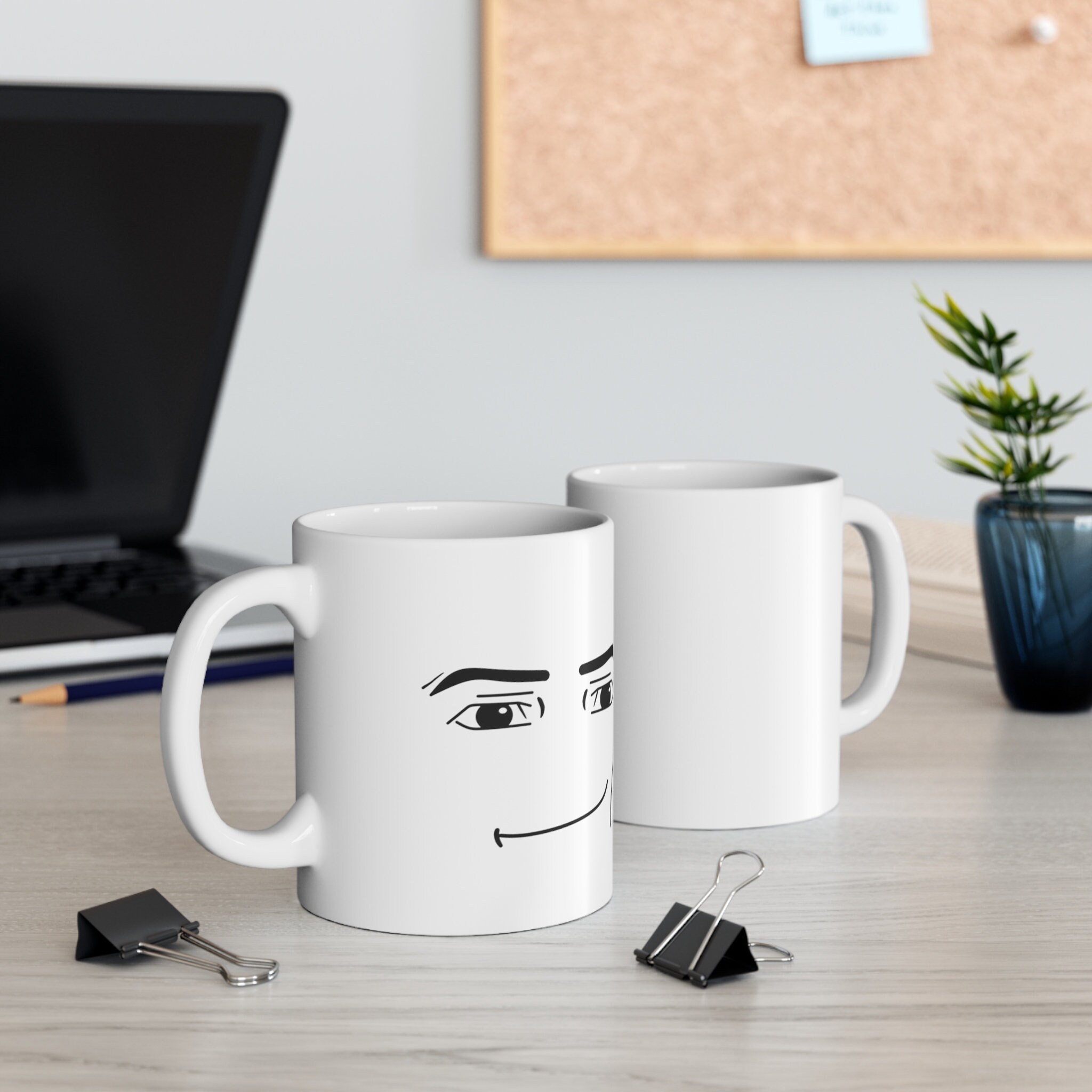 Roblox Man Face Coffee Mug for Sale by Sofiagandola in 2023