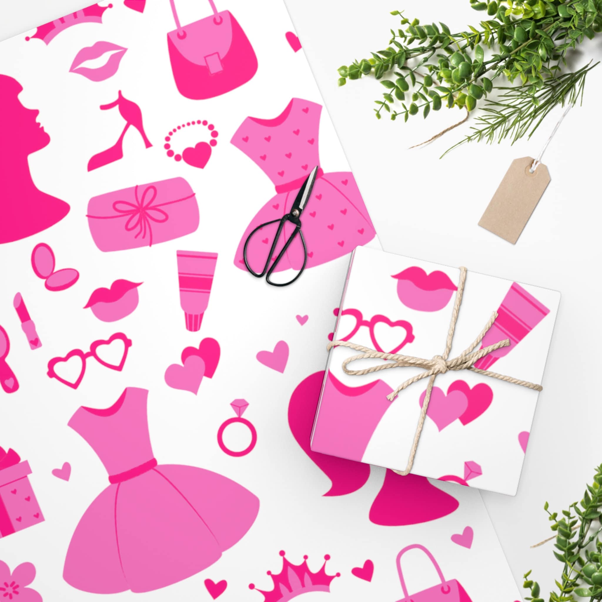 Barbie Wrapping Paper, Birthday Wrapping Paper, Gift Wrapping Paper sold by Cecily Lively | SKU