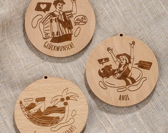 Holiday gift tags - Personalized tags as gift inserts or to hang up in various holiday designs