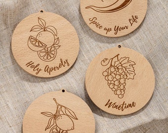 Gift tags for bottles Party motifs - Tags for bottles such as Aperol, wine, tequila or Mexican