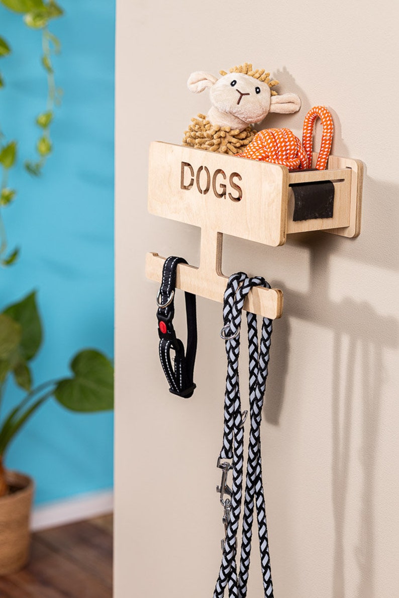 Inexterior Hundegarderobe Praktisches Aufhängen von Hundeleinen und Accessoires Ordentlich und stilvoll für Ihren vierbeinigen Begleiter Unpersonalisiert