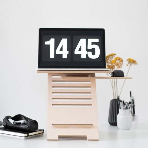 Schreibtischaufsatz - Stilvolle Laptop Schreibtischerhöhung: Verbessern Sie Ihren Arbeitsplatz ergonomisch -Mehr Komfort für produktive Tage