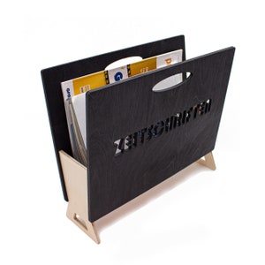 Wooden magazine rack