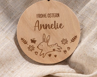 Gift tag Easter gift - Personalized tags as a gift insert or to hang