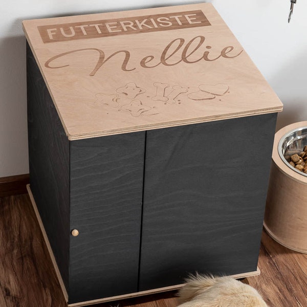 Boîte alimentaire pour nourriture pour chien - Avec gravure individuelle pour un détail spécial !