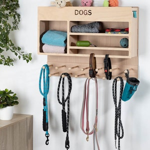 Hundegarderobe Deluxe Praktisches Aufhängen von Hundeleinen und vielen Accessoires Ordentlich und stilvoll Bild 5