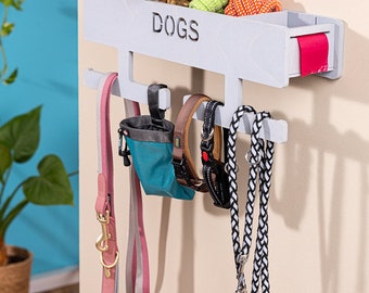 Perchero para perros XL Práctico para colgar correas y accesorios para perros: ordenado y elegante para su compañero de cuatro patas