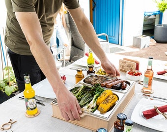 BBQ-plank - De voortreffelijke warmhoudplaat in verschillende maten voor elke barbecue-avond. Personaliseerbaar cadeau voor grillers!