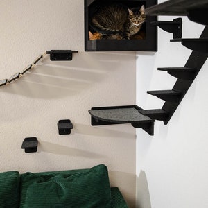 Catwalk various wall elements for cats. The wall-mounted playground for cats. Easy to assemble great fun for cats image 3