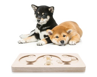 Intelligence toy for dogs - round version - different levels of difficulty in one product
