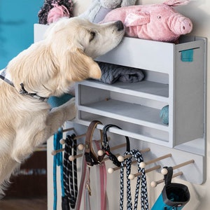 Hundegarderobe Deluxe Praktisches Aufhängen von Hundeleinen und vielen Accessoires Ordentlich und stilvoll Bild 4
