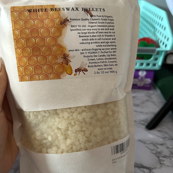 White Bees Wax Pellets