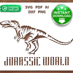 Velociraptor Dinosaur Stencil SVG | Prehistoric Reptile Clipart for Cricut, DIY Wall Decor, Laser Cut, T-Shirt Printing & Crafts