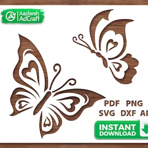 Decorative Flying Butterfly Stencil SVG for DIY Wall Art, T-Shirt Printing, Scrapbooking, Nature Decor, Cricut & Silhouette Cutting Projects