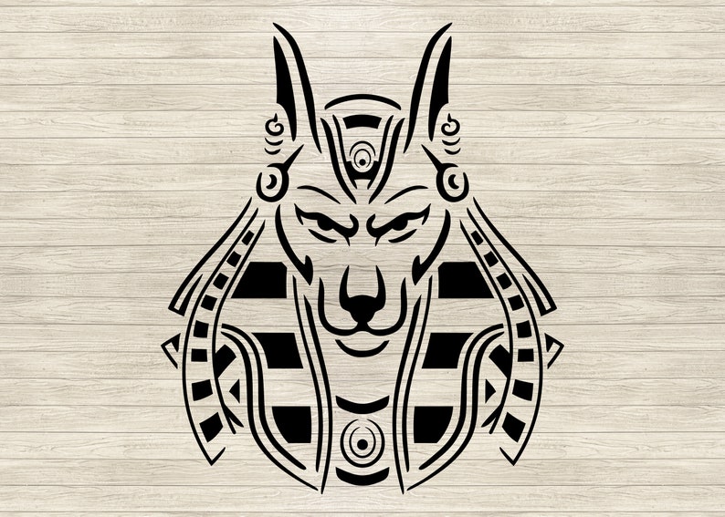 Pharaoh Anubis God Stencil Art Egyptian God Art SVG Dxf - Etsy